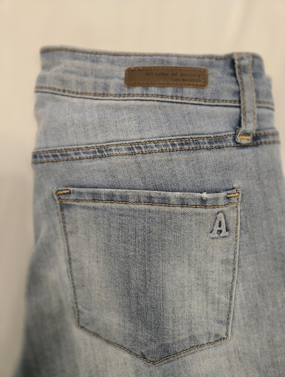 Articles Of Society Faded Light Blue High-Rise Skinny Jeans